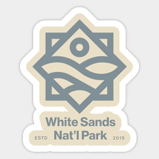 white sands nat'l park Sticker